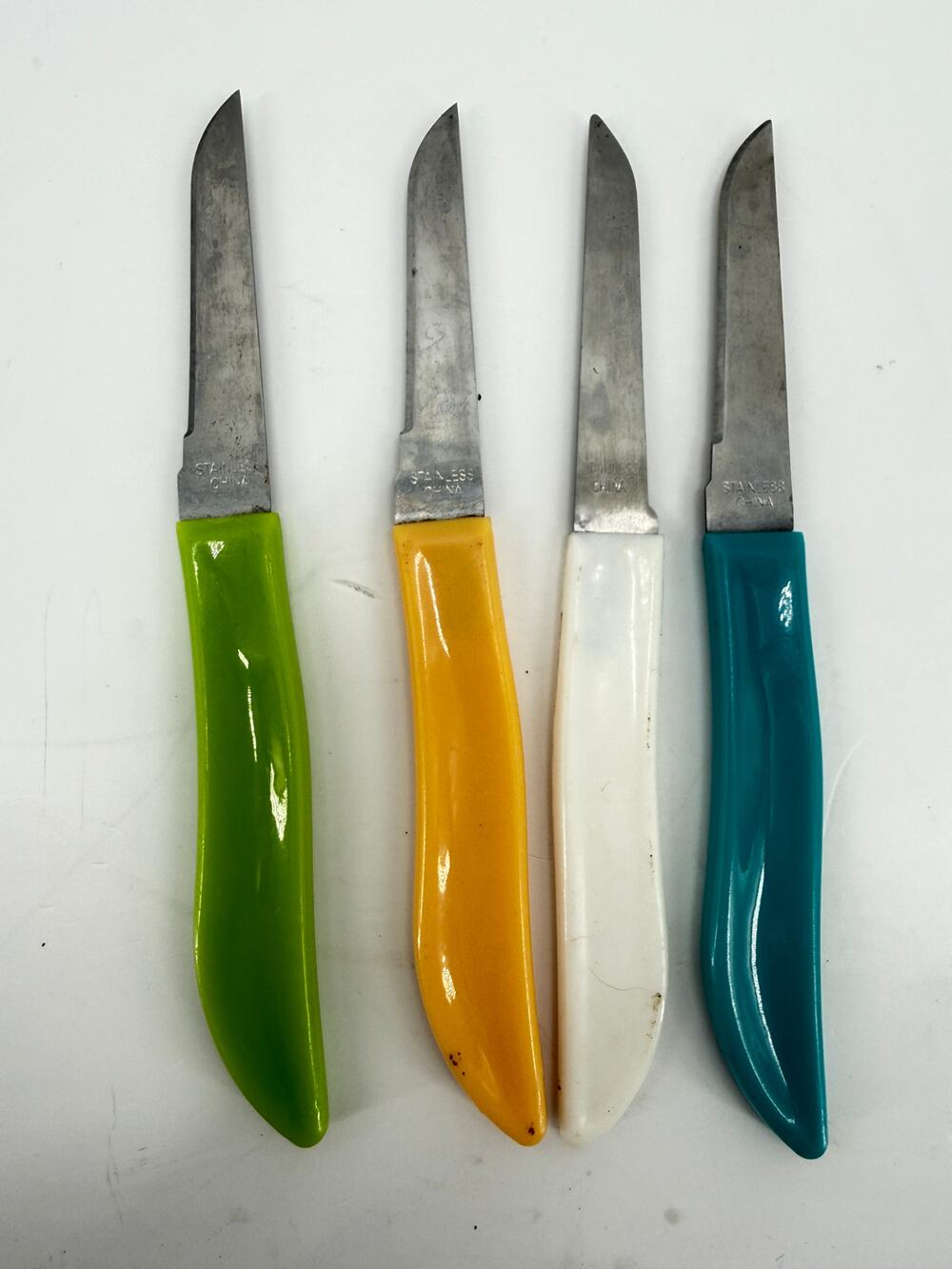 Stainless Steel Paring Knives Set of 4 Utility Fruit Vegetable Kitchen Cutlery